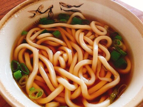 電子レンジでめんつゆがなくても作れる簡単うどん